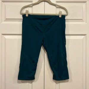 GAP Workout Capris Womens Teal Green Size Large